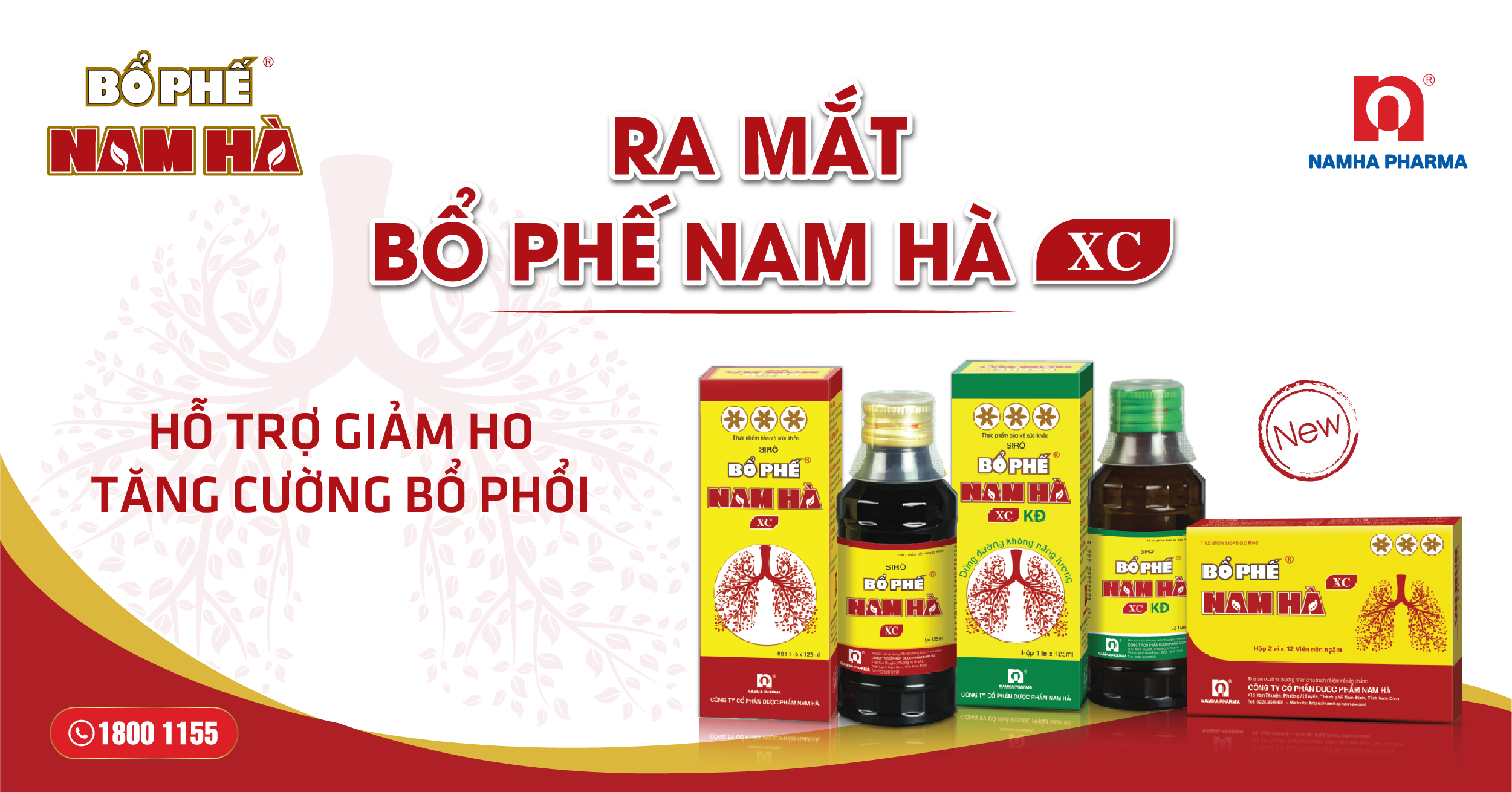 RA MẮT BỘ 3 SẢN PHẨM BỔ PHẾ NAM HÀ XC HỖ TRỢ GIẢM HO, TĂNG CƯỜNG BỔ PHỔI
