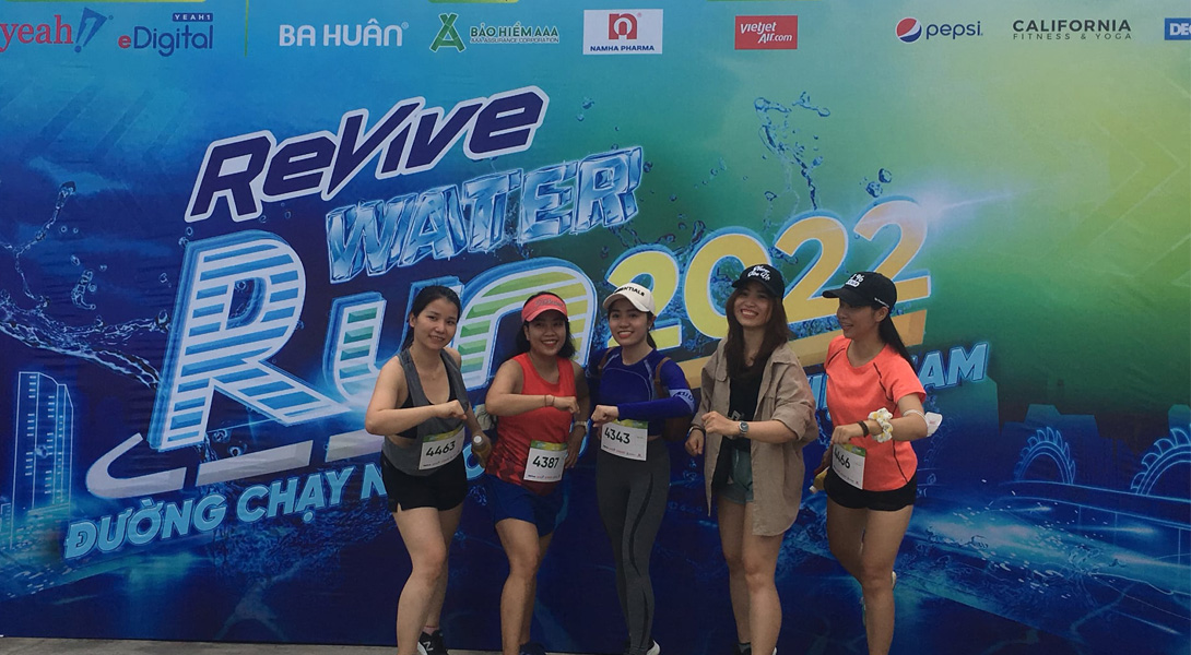 DƯỢC NAM HÀ ĐỒNG HÀNH CÙNG ĐƯỜNG CHẠY ĐẦU TIÊN TẠI VIỆT NAM – REVIVE WATER RUN 2022